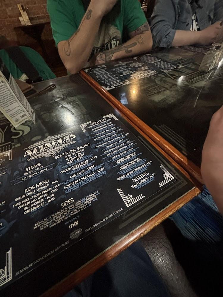 Attaboys Comfort cuisine Menu image 3